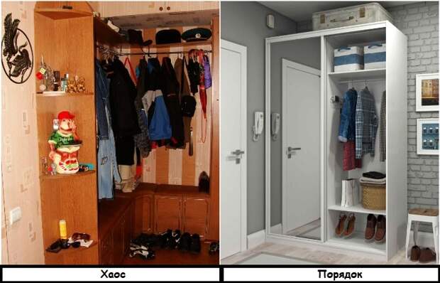 Одежду лучше хранить в шкафу