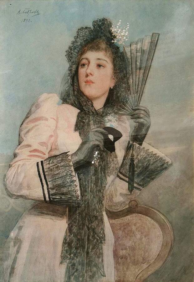 Художник Виктор Бобров (1842 – 1918). Очаровательные женские головки