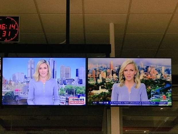 Два конкурирующих австралийских телеканала в один и тот же день выпустили в эфир двух новых дикторов вот это да!, звезды сошлись, интересно, истории в картинках, не верится, невероятно, неожиданно, совпадения