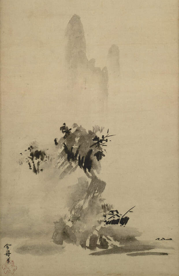 Швейцарские Альпы в тумане и японская живопись XV века