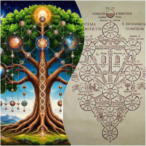 🌐 Сефиры или Миры Дерева Сефирот в каббалистической традиции представляют собой