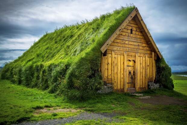 Самая экологичная кровля: мох и газоны на крышах домов газон, дом, крыша, мир, мох, экология, эстетика