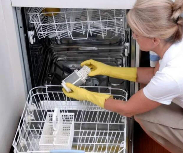 Мытье посудомоечной машины. | Фото: Электромонтаж.