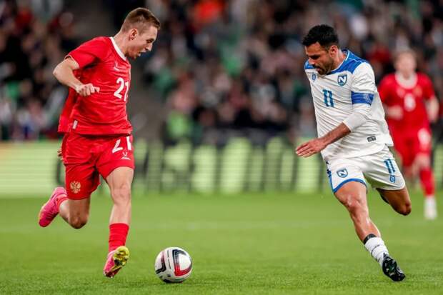 Впервые в истории сборная России по футболу обыграла Никарагуа со счетом 3:1