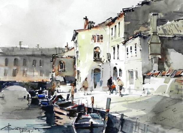 Лодки. Автор: Corneliu Dragan-Targoviste. Лодки. Автор: Corneliu Dragan-Targoviste.