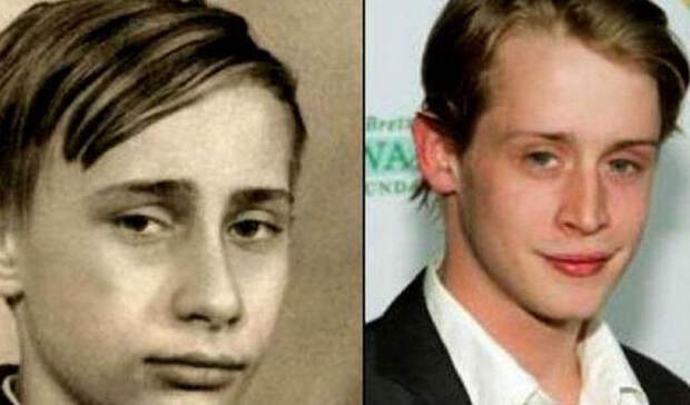 Маколей Калкин/Владимир Путин Знаете что? Просто КГБ проводило операцию внедрения наших разведчиков в Голливуд. Этим вполне объясняется резкая смена характера Калкина, за год превратившегося из правильного парня в безалаберного пьянчугу.