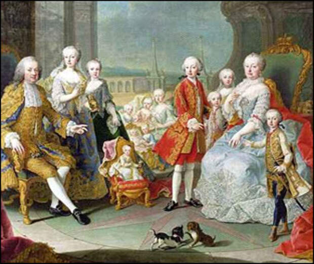 Царская семья в 1756 году.