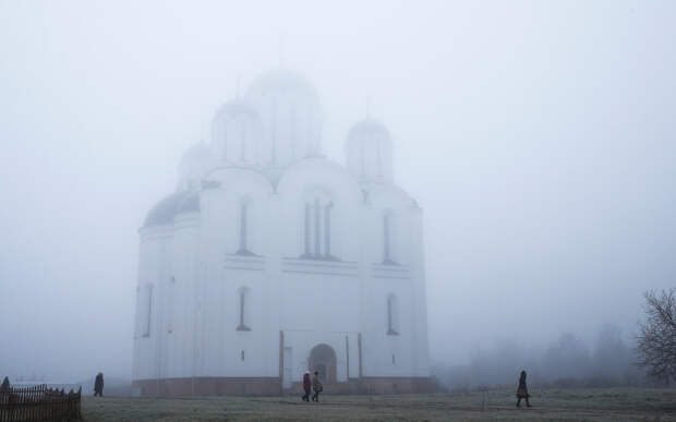 Туман в Минске, Беларусь