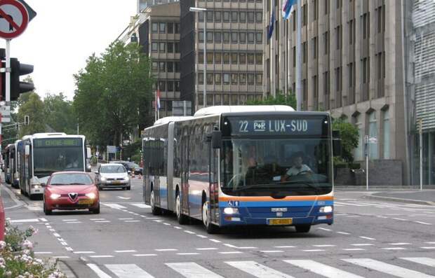 Общественный транспорт Люксембурга бесплатный