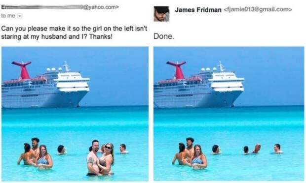 Вот как работает гений фотошопа... и троллинга!