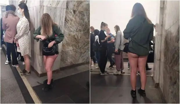 Некоторые девушки не думают о том, как они выглядят сзади