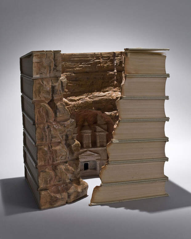 Скульптуры горных пейзажей из книг