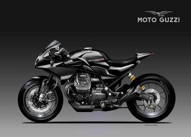 Обэрден Бецци: концепт Moto Guzzi V85 Black Eagle