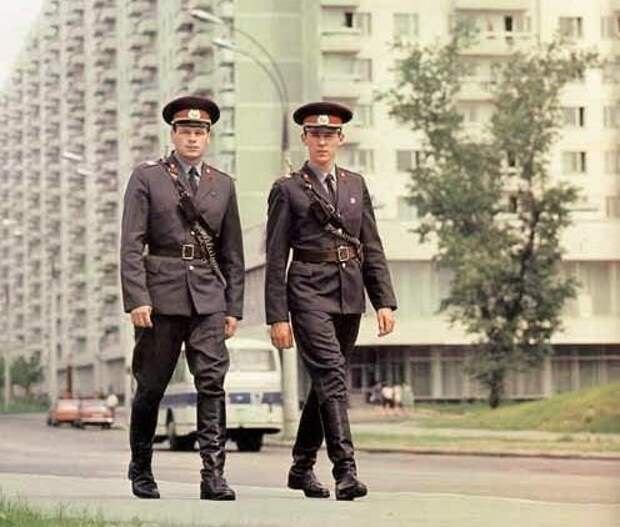 Милиция, СССР, 1970-е военное, жандармы, исторические фото, милиция, полиция, факты