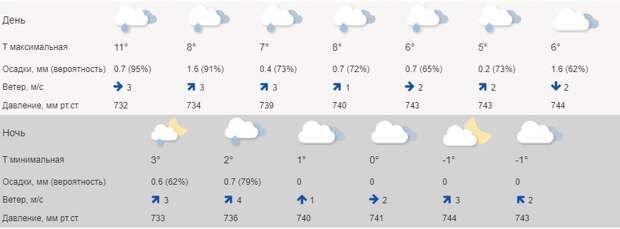 На этой неделе Красноярск ждут дожди со снегом
