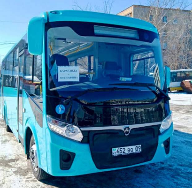 На маршрут Караганда – Мустафина вышел новый комфортабельный автобус
