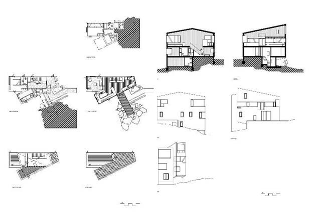 Планировка дома La Dacha, созданного из SIP-панелей (проект DRAA, Чили).