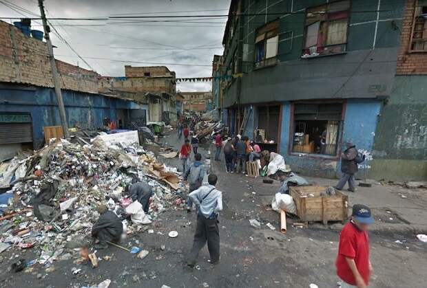 Криминальный район Эль Бронкс в Боготе, Колумбия google earth, не лучшее место на Земле, неожиданно, пугающе, снимки, тайны и загадки, удаленные места, фотографии