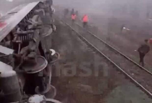 Появились подробности о ехавших в перевернувшемся под Ульяновском поезде пассажирах