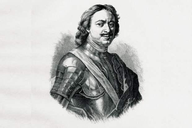 Петр Великий. Гравюра Хубракена с картины Моора. 1717 г. Петр Великий. Гравюра Хубракена с картины Моора. 1717 г.