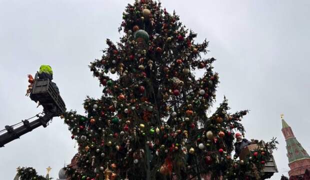 Около 10 тыс. ретроигрушек украсят елку проекта «Зима в Москве» на Манежной площади