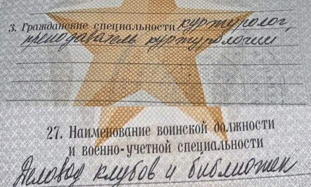 Подборка очень точных записей в военных билетах