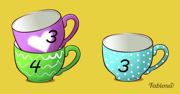 3 cups and sugar riddle Эта задачка с 3 чашками может круто «прокачать» ваше латеральное мышление!