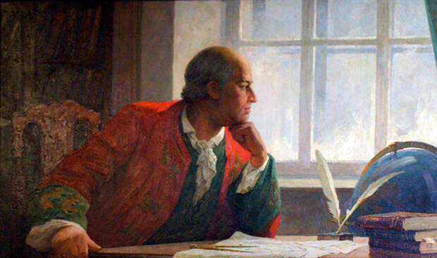Художник Николай Кисляков. Портрет Михаила Ломоносова, 1963