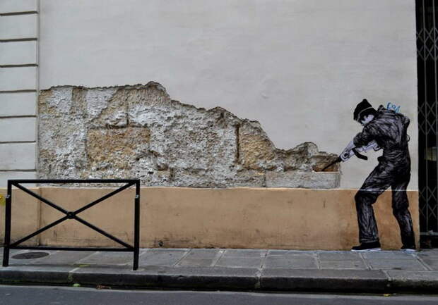 Уличный художник Levalet Уличный художник Levalet