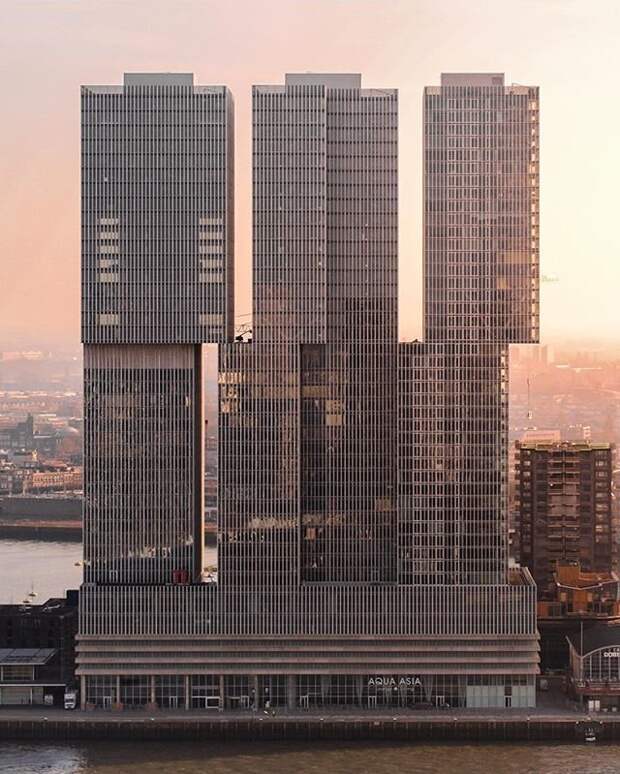 De Rotterdam, Роттердам, Нидерланды красота, небоскребы, самый-самый, строительство, удивительное, фантастика