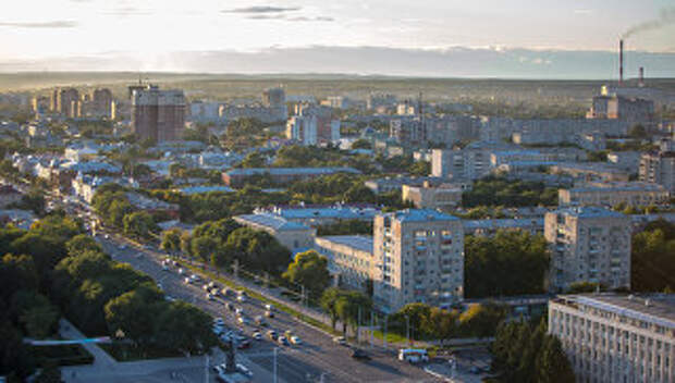 Вид на город Благовещенск. Архивное фото