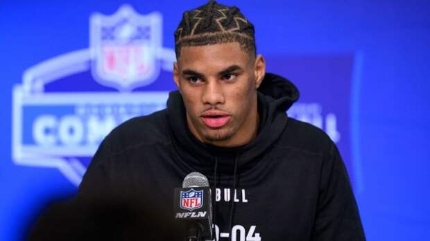 rookie receiver keon coleman at the nfl combine
