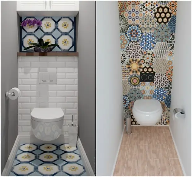 Оптическая иллюзия: расширяем пространство маленького санузла