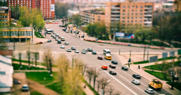 Игрушечная родина, городские пейзажи России в объективе tilt-shift