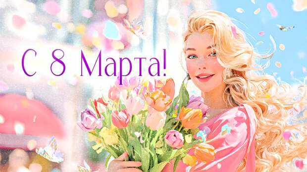 Самые лучшие открытки, картинки и поздравления с Днем 8 Марта в России в 2026 году