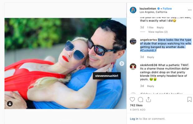 Controversial Images Emerge Of Steve Mnuchin Posing In Risqué Poolside Picture
