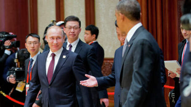 Владимир Путин и Барак Обама. Архивное фото.