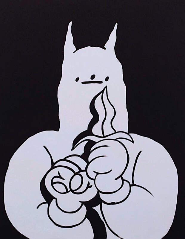 Your Mum's Knight Knife, 2019 acrylic on canvas
