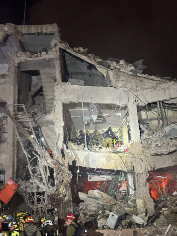 Разрушения, видимые в Тель-Авиве после сегодняшних ударов