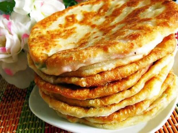 Сырные лепешки за 5 минут.