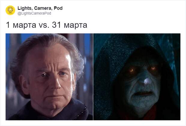 1 марта vs 31 марта