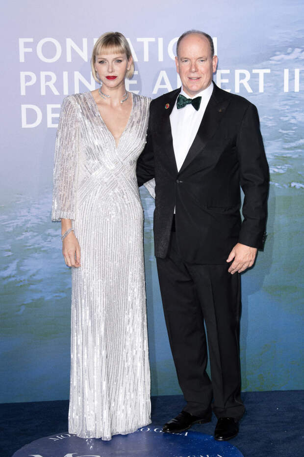 Князь Монако с женой