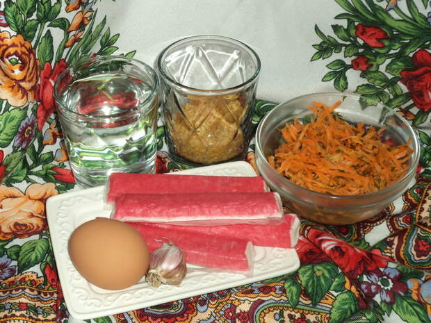 Салат «Курабье» с крабовыми палочками