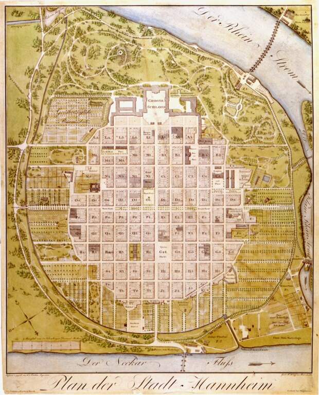 Карта Мангейма 1813 года