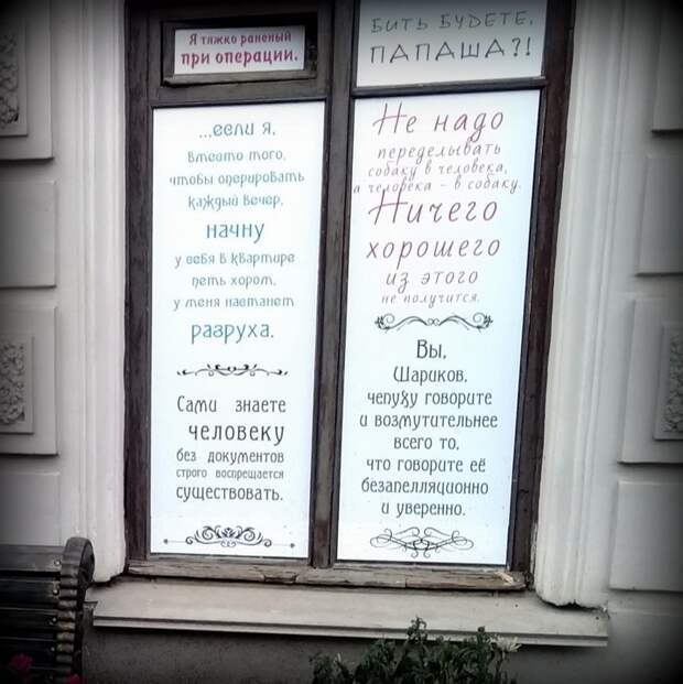 "Собачье сердце" пo-пeтepбypгcки. Памятник Шарику и Профессору