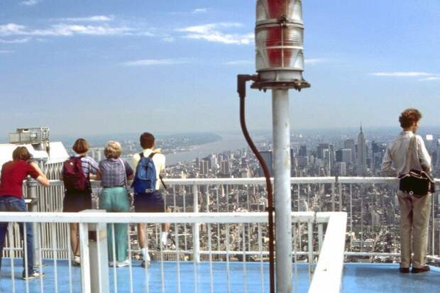 Вид с крыши Южной башни Всемирного торгового центра 1970-х годов история, ретро, фото
