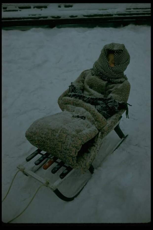 Фотография: Зимние катания на санках в СССР №42 - BigPicture.ru