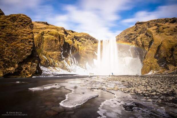 Водопад Скоугафосс (Skogafoss) исландия, красиво, красивый вид, природа, путешествия, туризм, фото, фотограф