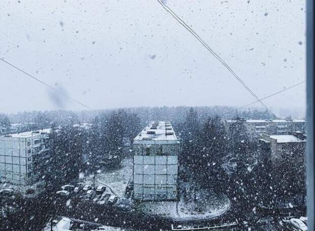Кружится, летает, летает: жители Твери делятся фотографиями первого снега