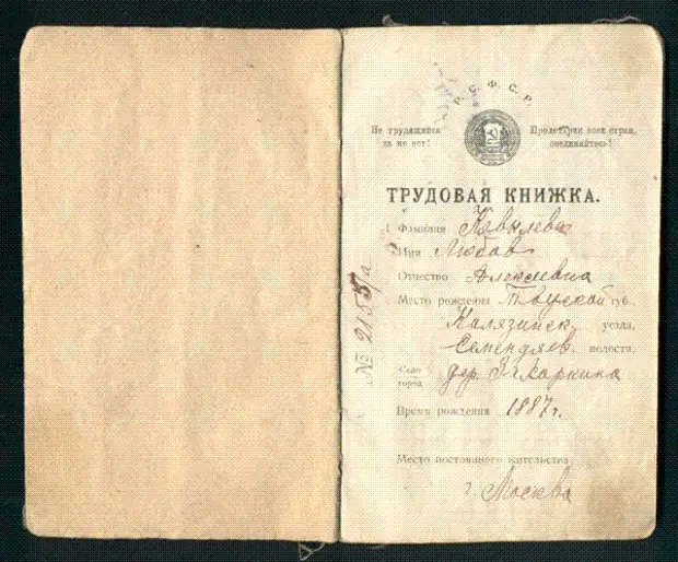 Труд книга. Трудовая книжка 1919 года. Трудовая книжка 1918. Трудовая книжка РСФСР. Трудовая книжка 1938 года.